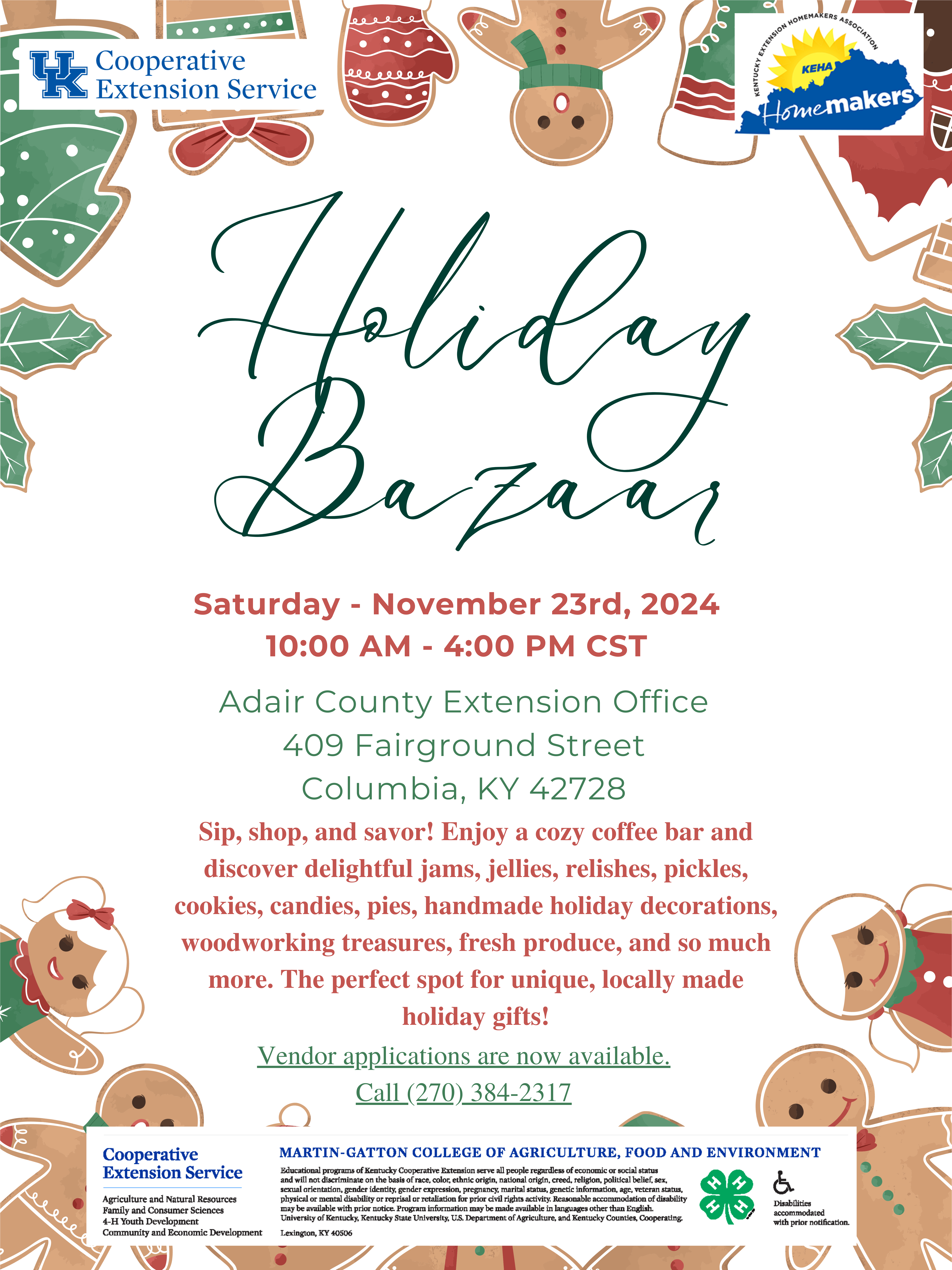 Holiday Bazaar Flyer