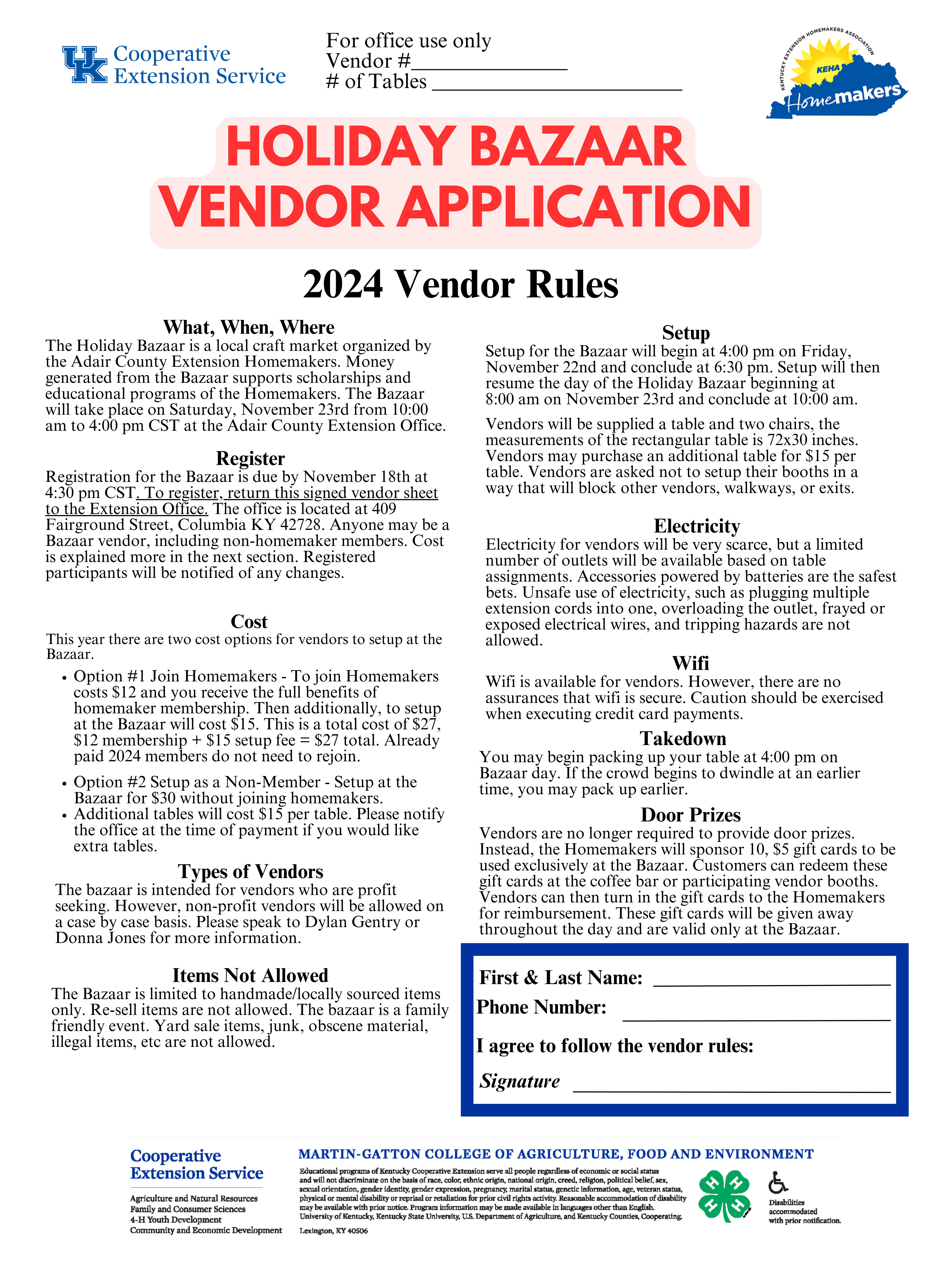 Vendor Rules