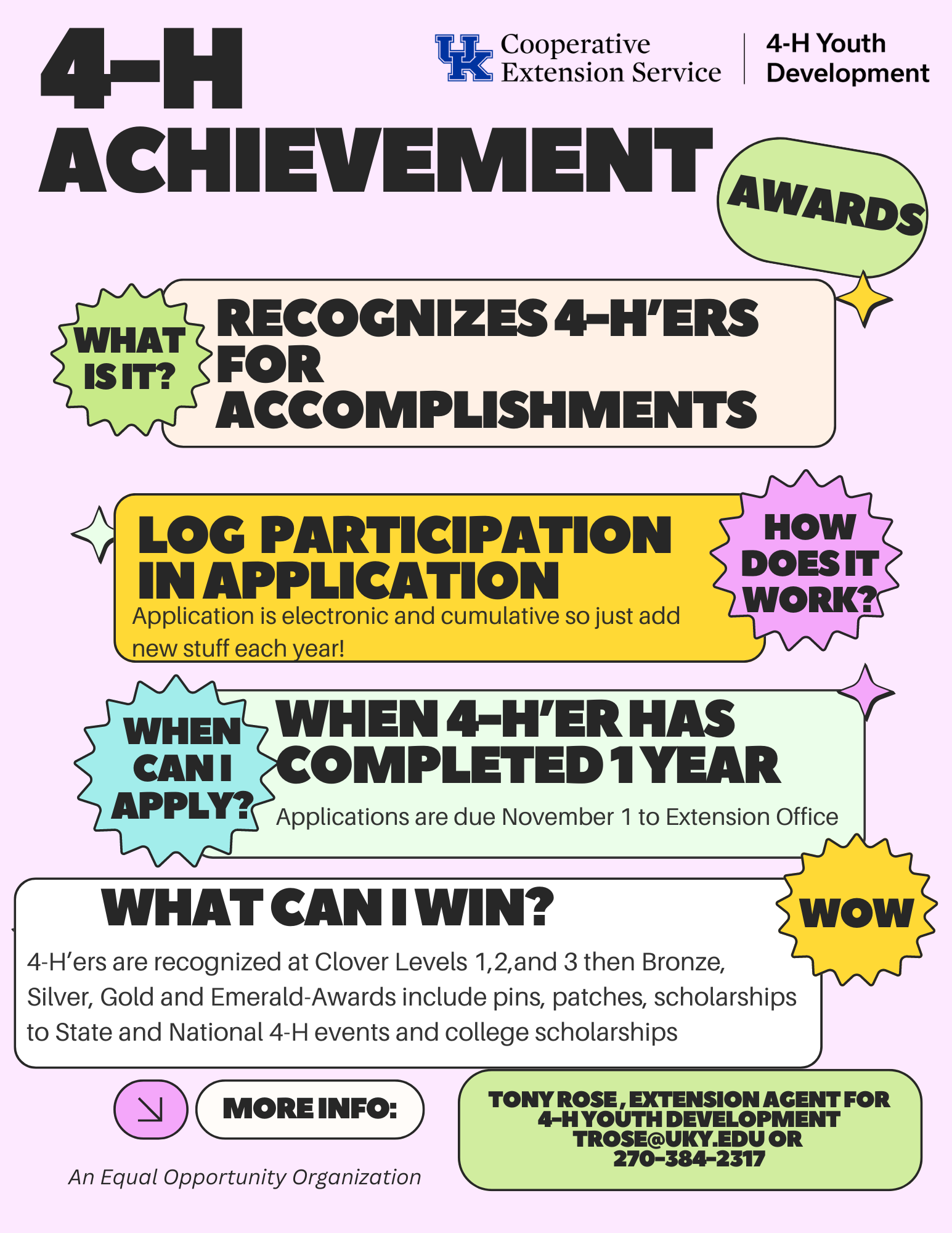 Achievement flyer