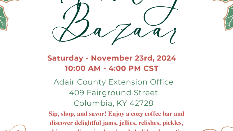 Holiday Bazaar Flyer