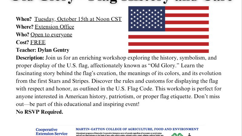 Old Glory Advertisement