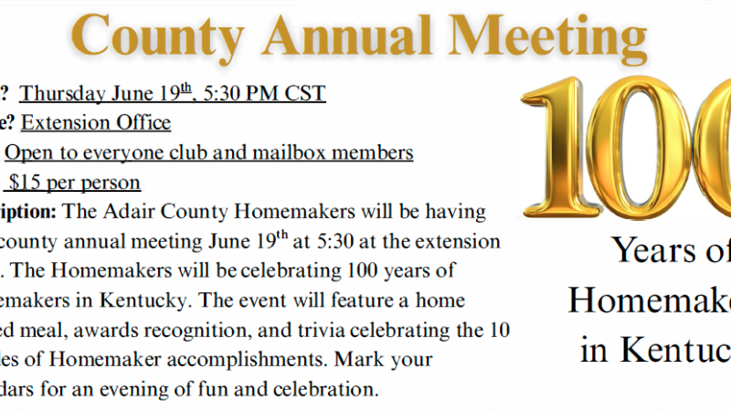 County Annual Meeting